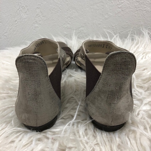 ATTILIO GIUSTILLE LEOMBRUNI - AGL - SIZE 7 / 37 - BROWN METALLIC SANDALS S3 - Picture 6 of 16